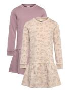 Sweat Dress Ls Dresses & Skirts Dresses Casual Dresses Long-sleeved Ca...