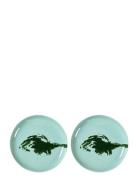 Plate M Azure Artichoke Green Feast By Ottolenghi Set/2 Home Tableware...