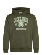 Jjmako Sweat Hood Tops Sweat-shirts & Hoodies Hoodies Green Jack & J S