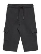 Cargo Joggers With Drawstring Bottoms Sweatpants Black Mango