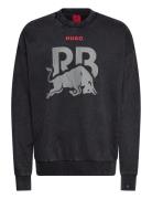 Crewneck Wash_01-Rb2 Tops Sweat-shirts & Hoodies Sweat-shirts Black HU...