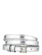 Glaze Aria Leather Belt Vyö Silver Becksöndergaard
