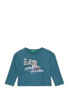 T-Shirt L/S Tops T-shirts Long-sleeved T-shirts Blue United Colors Of ...