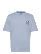 Nedix Tops T-shirts Short-sleeved Blue HUGO BLUE