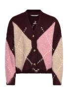 N-Laiana Knit Cardigan Tops Knitwear Cardigans Burgundy Noella