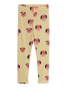 Doggies Aop Leggings Bottoms Leggings Beige Mini Rodini
