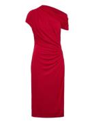 Str Matte Jersey-R-Knit Dress Designers Knee-length & Midi Red Lauren ...