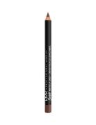 Suede Matte Lip Liner Huulikynä Meikki Brown NYX Professional Makeup