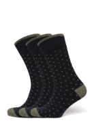 True Dot Sock Underwear Socks Regular Socks Navy Amanda Christensen