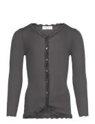 Rkbalta Modal Ls Lace Cardigan Tops T-shirts Long-sleeved T-shirts Gre...