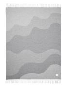 Waves Throw Home Textiles Cushions & Blankets Blankets & Throws Grey C...