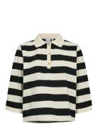 Nuvindy Polo Pullover Tops Knitwear Jumpers Black Nümph