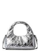 Puffy Aop Mini Bag With Strap Bags Top Handle Bags Silver Calvin Klein