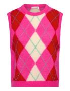 Vitow Vests Knitted Vests Pink American Vintage