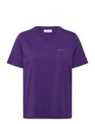 Popincourt Amour/ Gots Tops T-shirts & Tops Short-sleeved Purple Maiso...