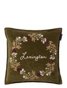 Wreath Organic Cotton Velvet Pillow Cover Home Textiles Cushions & Bla...