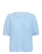 Cucemilie Ss Pullover Tops Knitwear Jumpers Blue Culture