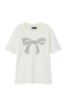 Nlfbowi Ss Short S Top Tops T-shirts Short-sleeved Cream LMTD