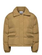 Lr-Mona Vuorillinen Takki Topattu Takki Khaki Green Levete Room