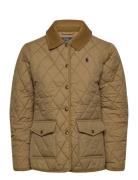 Corduroy-Trim Quilted Barn Jacket Tikkitakki Beige Polo Ralph Lauren
