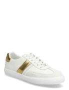 Braylee Metallic-Trim Leather Sneaker Matalavartiset Sneakerit Tennari...