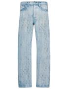 90S Strght Ck Blue Pavement Aop Bottoms Jeans Regular Blue Calvin Klei...