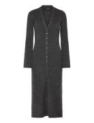 Vmfia Ls V-Neck Calf Dress Sb Maksimekko Juhlamekko Grey Vero Moda