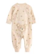 Pyjamas Bear At Back Pyjama Sie Jumpsuit Haalari Beige Lindex