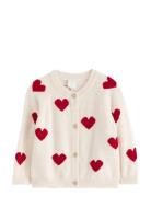 Cardigan I Merinoull Tops Knitwear Cardigans Cream Lindex