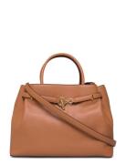 Leather Large Blaike Satchel Bags Top Handle Bags Brown Lauren Ralph L...