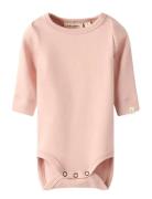 Nbngayo Ls Slim Body Lil Noos Bodies Long-sleeved Pink Lil'Atelier