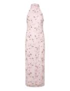 Flower Beads Maxi Dress Maksimekko Juhlamekko Pink ROTATE Birger Chris...